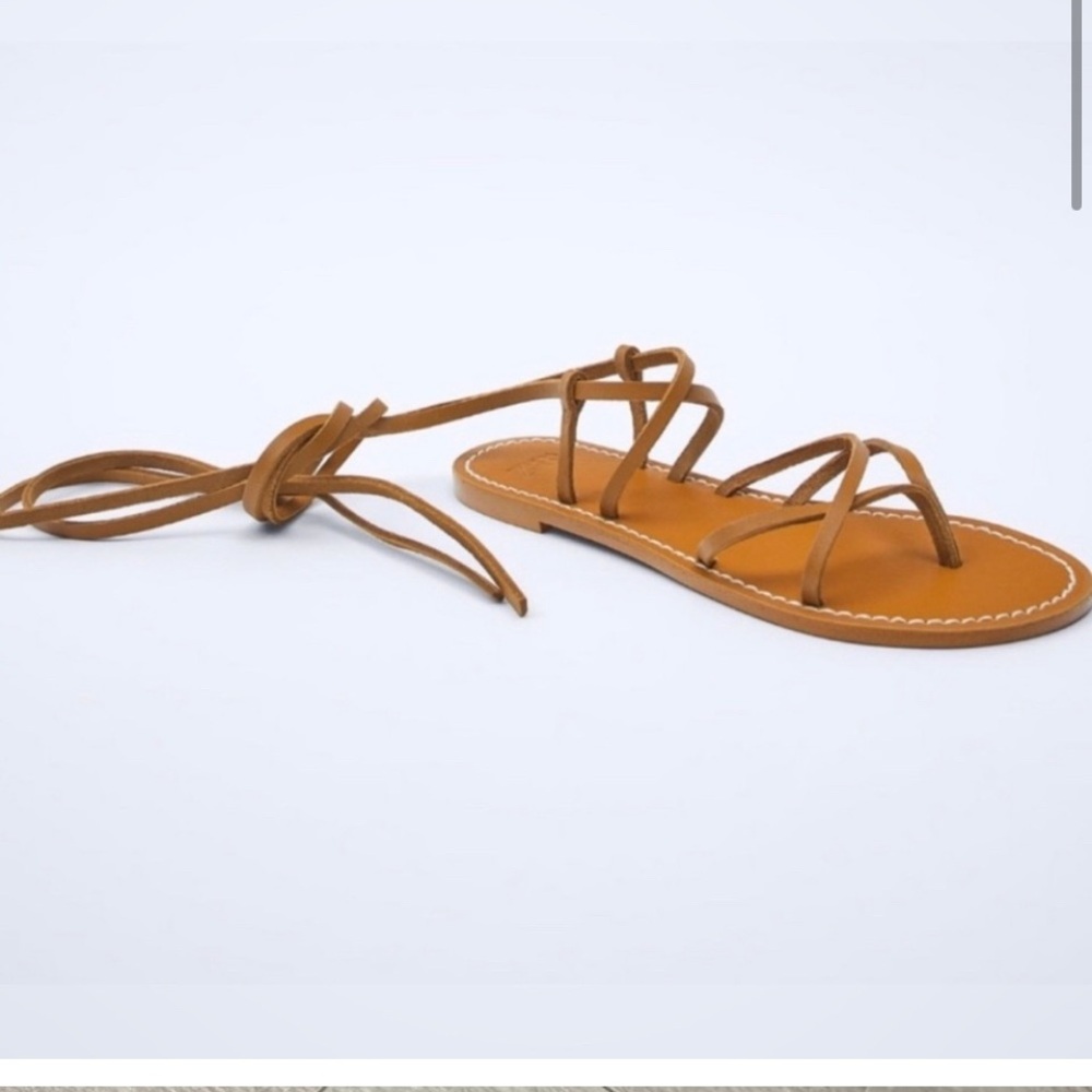 Brown Leather Strappy Sandals